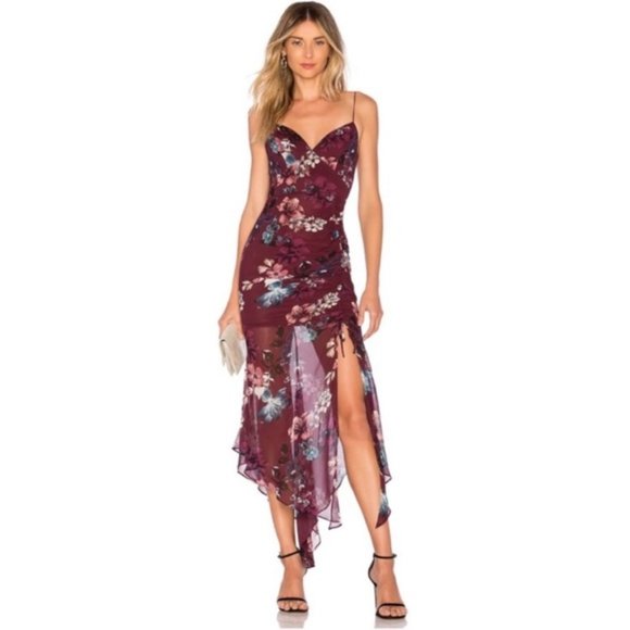 NICHOLAS Dresses & Skirts - NWOT Nicholas Revolve Burgundy Dress 8